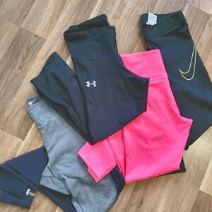 Lot Bundle of 4 athletic pants - Nike, Cotopaxi, Under Armour and Zyia